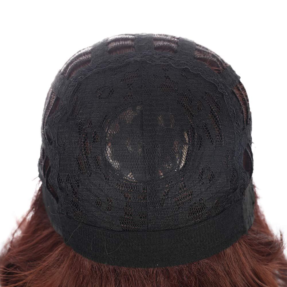 imageKids Black Wig Long Straight Black Wig for Gilrs Child Black Wigs Heat Resistant Synthetic Cosplay Halloween Wigs BlackRed Brown