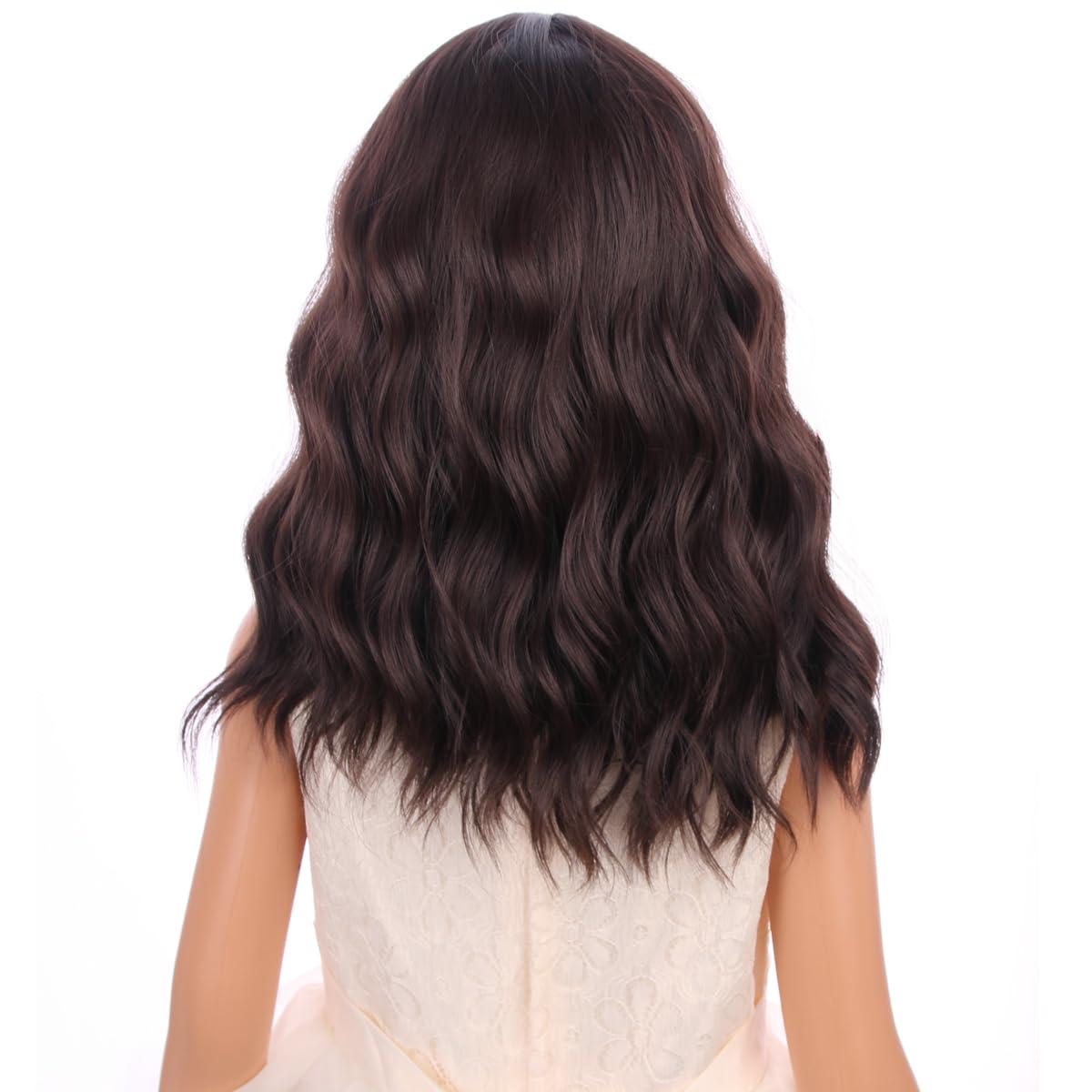 imageKids Flame Fire Wig Child Short Ombre Orange Wig for Girls Cosplay Halloween Party Costume Synthetic WigsBrown