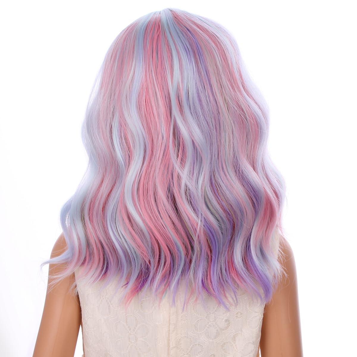 imageKids Flame Fire Wig Child Short Ombre Orange Wig for Girls Cosplay Halloween Party Costume Synthetic WigsMulticolor