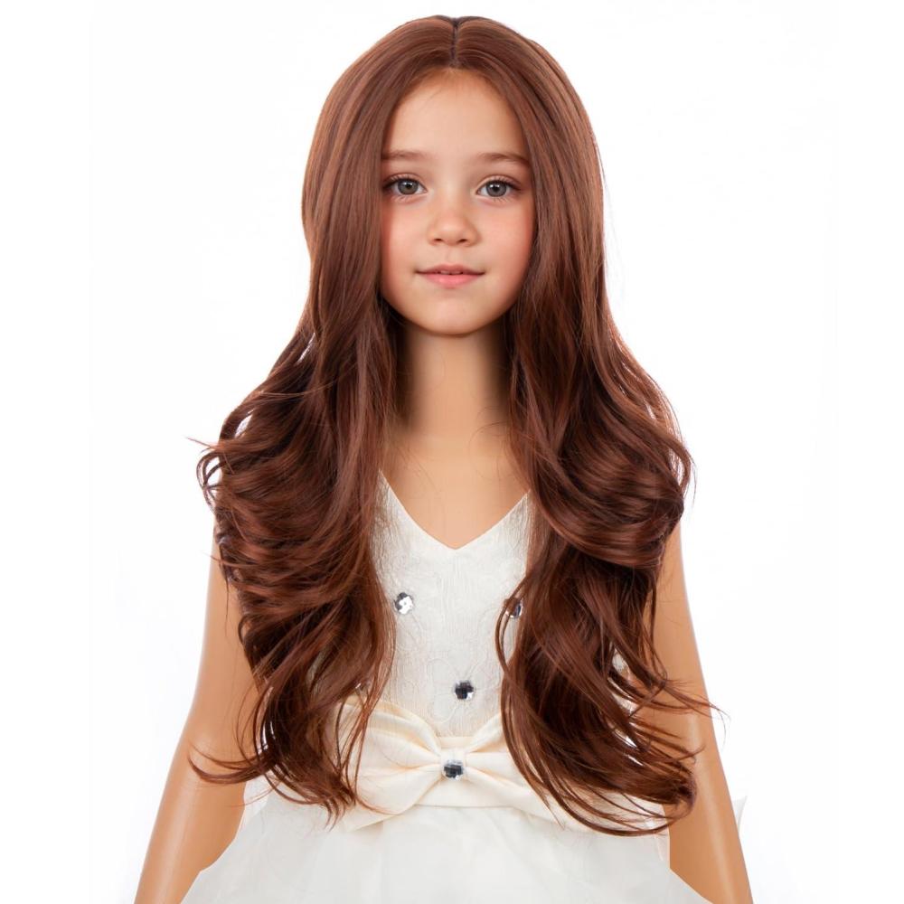 imageKids Blue Wig Long Wavy Child Wig Light Blue Wig for Kids Heat Resistant Synthetic Hair Cosplay Costume Girls Wig Mixed BlueGinger