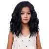 imageKids Flame Fire Wig Child Short Ombre Orange Wig for Girls Cosplay Halloween Party Costume Synthetic WigsBlack