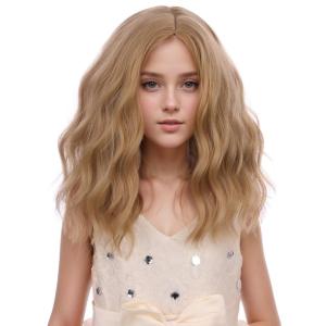 Kids Flame Fire Wig Child Short Ombre Orange Wig for Girls Cosplay Halloween Party Costume Synthetic Wigs(Dirty Blonde)