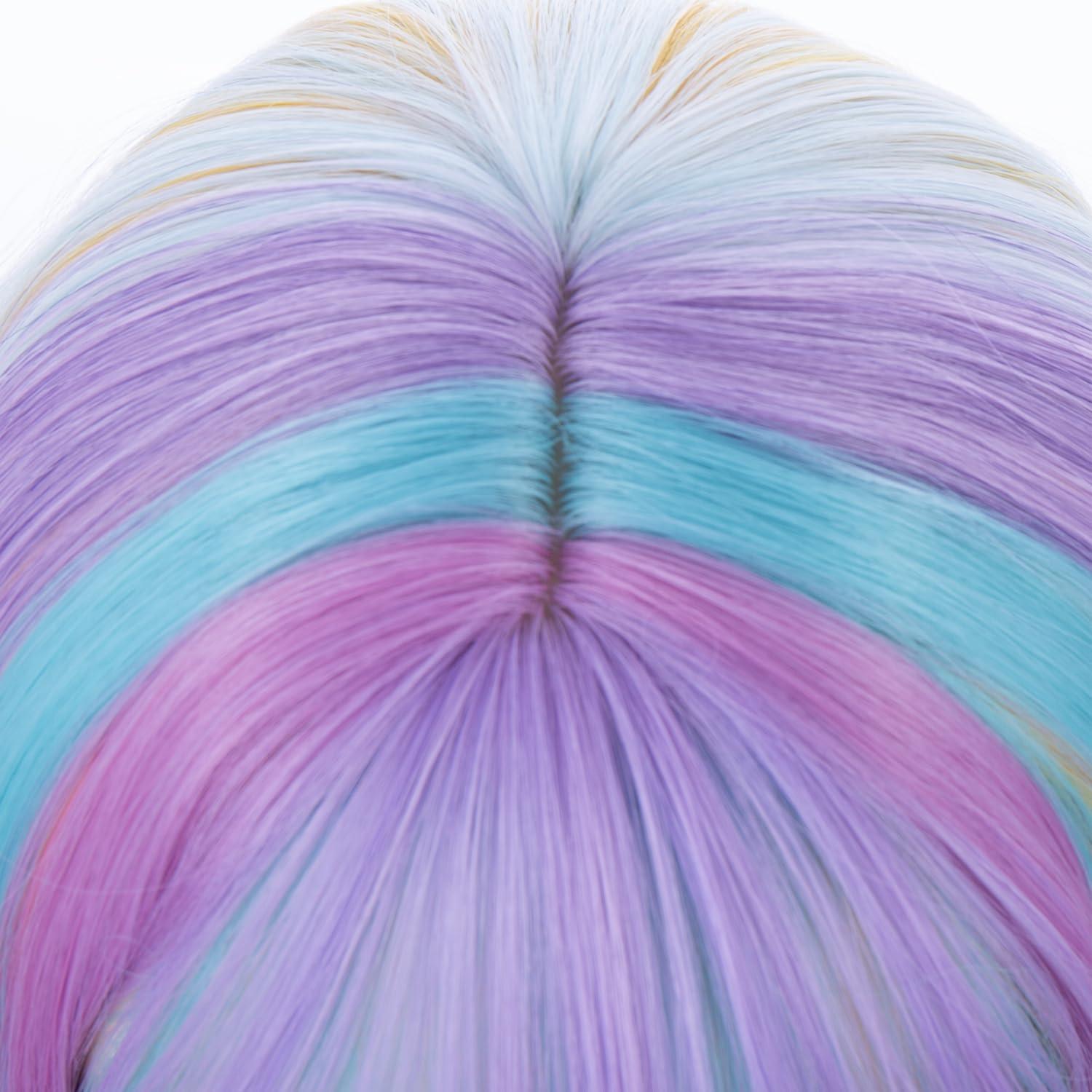 imageBlack Kids Child Wig Shoulder Length Black Wavy Wigs with Bangs for Gilrs Heat Resistant Synthetic Girls Wig Daily Wear WigsMulticolor