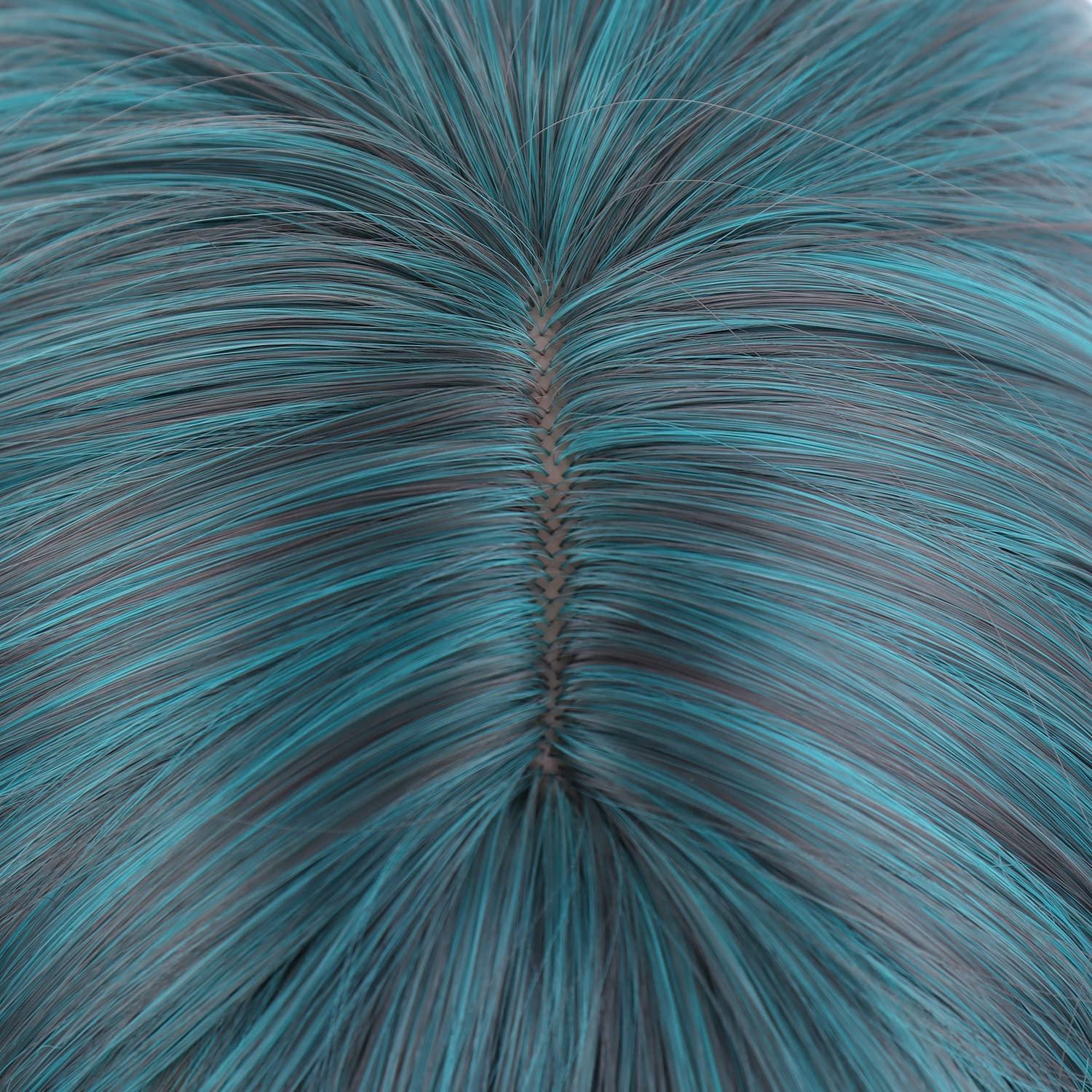 imageBlonde Wig Short Wavy Ash Blonde Wig with Bangs Flaxen Blonde Wigs for Women Girls Heat Resistant Synthetic WigsAsh BlondeMixed Blue