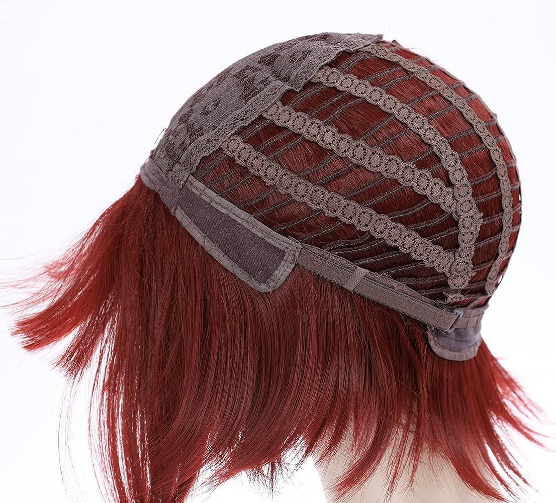 imageBlonde Wig for Kids Girls Short Blonde Ponytail Wig for Child Include 2 Detachable Buns with Clips Synthetic Cosplay Costume WigsRed