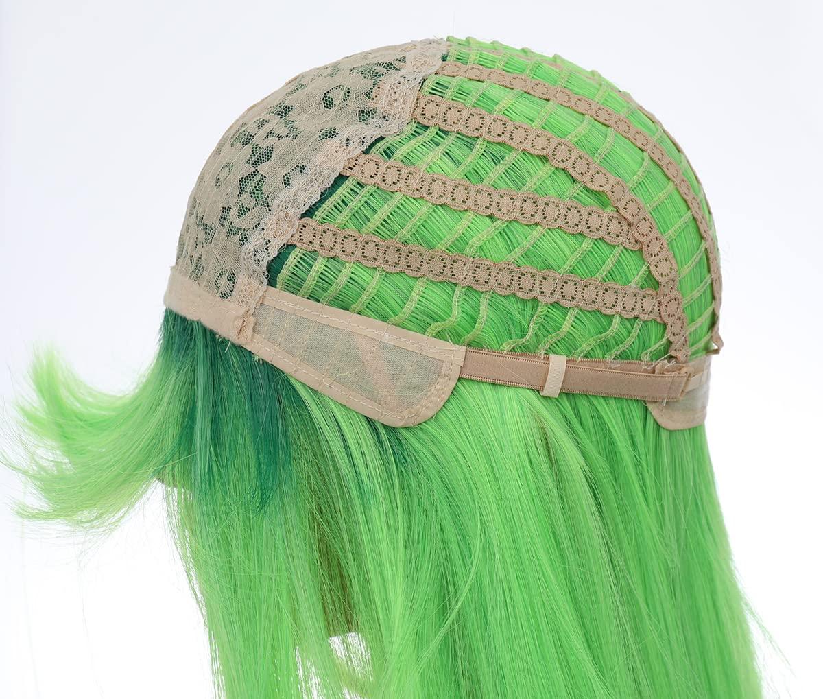 imageDark Orange for Women Long Straight Orange Wig Ginger Wigs Auburn Wigs Heat Resistant Synthetic HairGreen