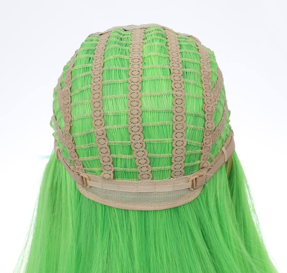 imageDark Orange for Women Long Straight Orange Wig Ginger Wigs Auburn Wigs Heat Resistant Synthetic HairGreen