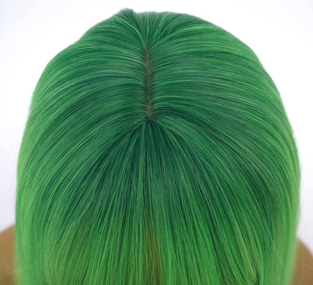 imageDark Orange for Women Long Straight Orange Wig Ginger Wigs Auburn Wigs Heat Resistant Synthetic HairGreen