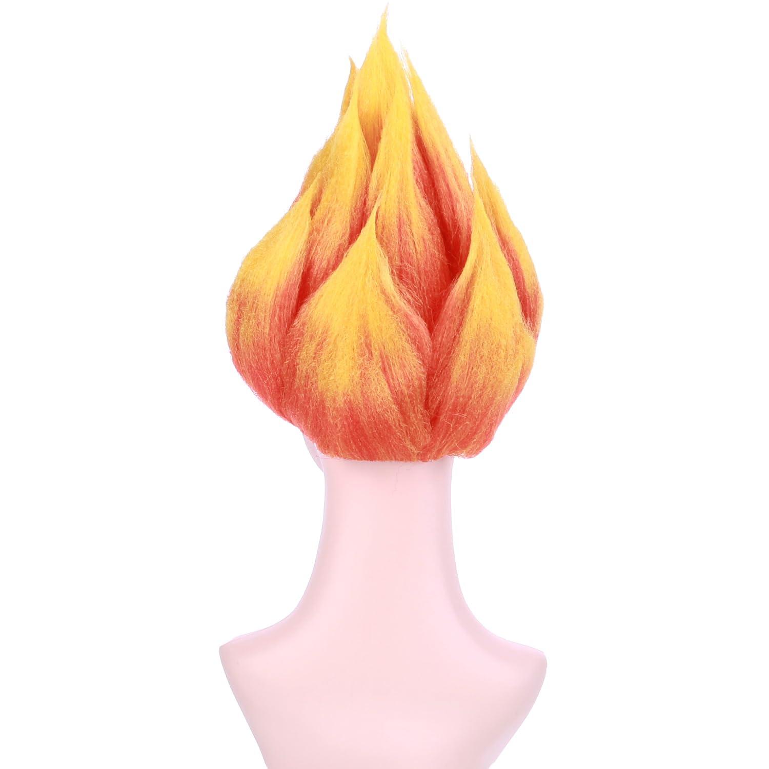 imageKids Flame Fire Wig Children Boys Orange Ombre Wig Cosplay Costume Synthetic Hair WigsOmbre Orange
