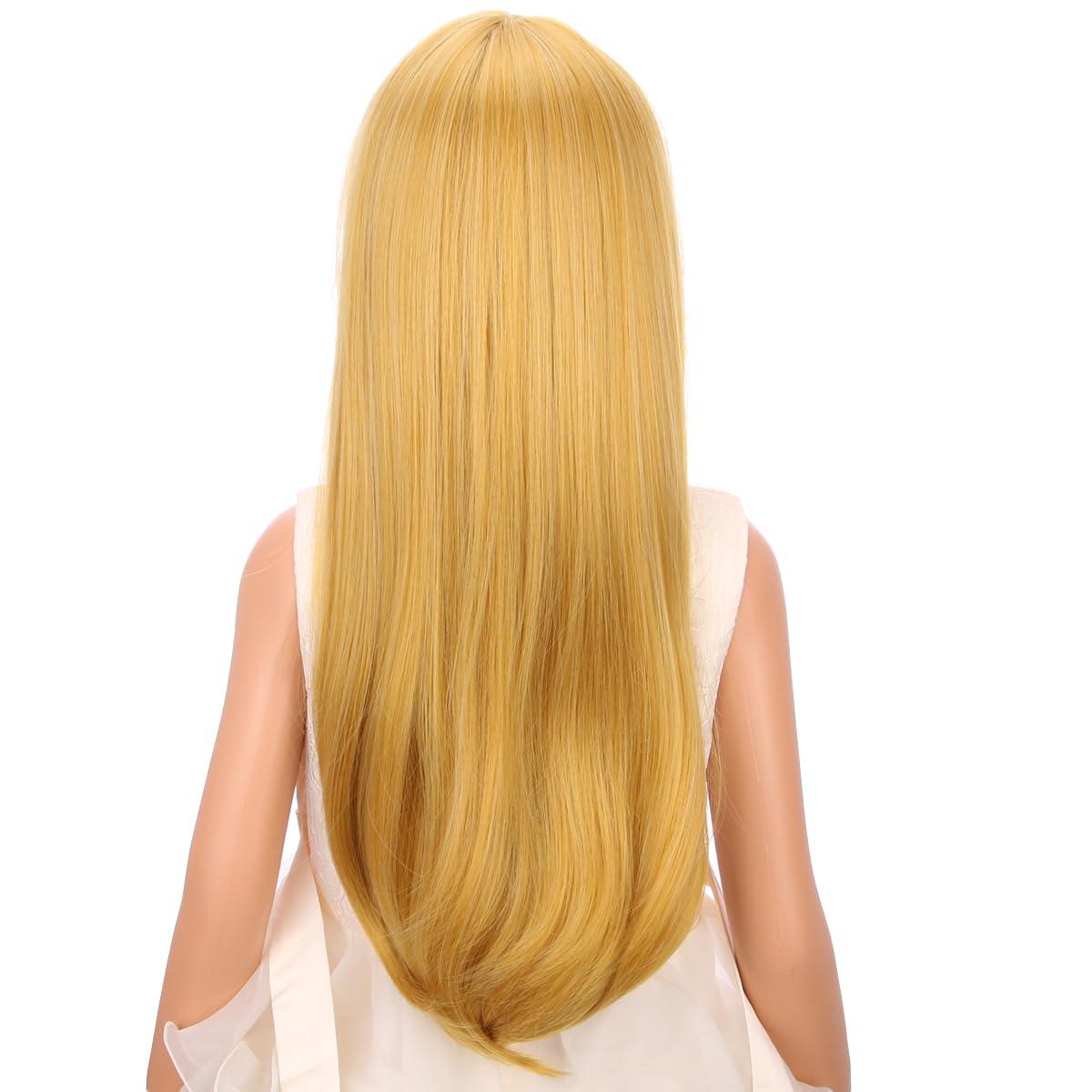 imagePurple Pink Wig Long Wavy Wig Purple and Hot Pink Wigs for Women Heat Resistant Synthetic Hair Womens Costume Cosplay Party WigsGolden