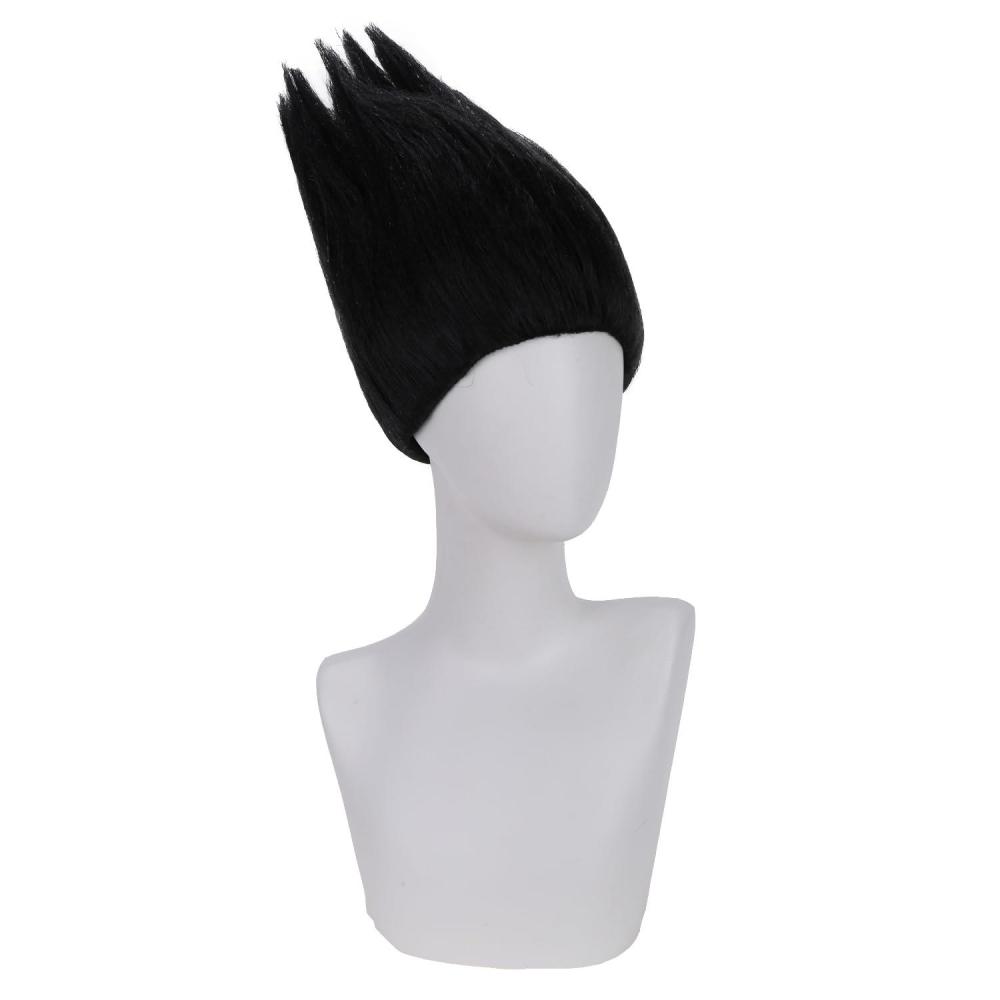 imageKids Flame Fire Wig Children Boys Orange Ombre Wig Cosplay Costume Synthetic Hair WigsBlack