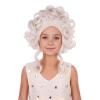imageKids Platinum Blonde Wig Girls Short Wavy Curly Blonde Beehive Wigs Children Cosplay Halloween Costume Wigs