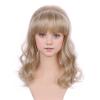 imageLight Blonde Beehive Wig for Girls Kids Long Blonde Wavy Curly Wigs Children Synthetic Cosplay Costume Halloween Wig