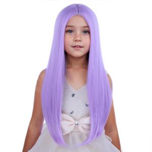 14 Inches Rainbow Wig Short Wavy Pastel Wig with Bangs Multi Color Wigs for Women Girls Heat Resistant Synthetic Cosplay Costume Wigs(Purple)