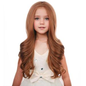 Silver Gray Wig Long Curly Wavy Gray Wigs Women Middle Part Synthetic Wigs(Dark Orange)