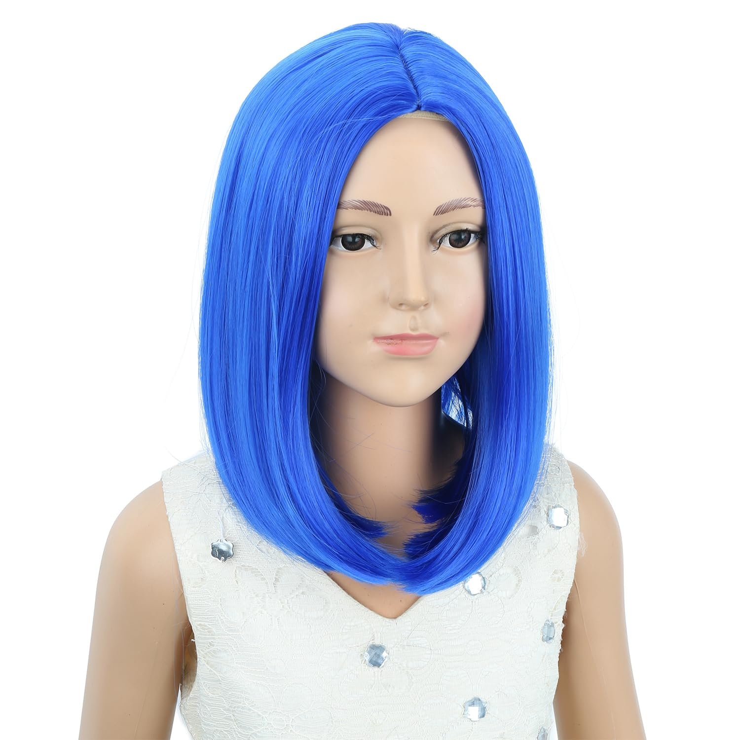 image:imagePATTNIUM Kids Child Ginger Bob Wig Girls Orange Wig Auburn Wigs Cosplay Party Daily Wear Heat Resistant Synthetic WigsDark Blue