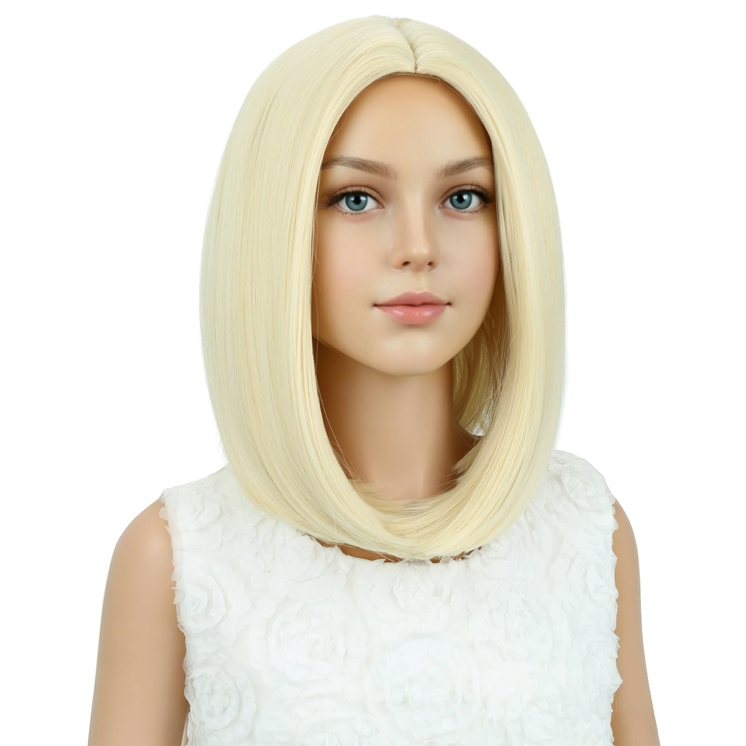 image:imagePATTNIUM Kids Child Ginger Bob Wig Girls Orange Wig Auburn Wigs Cosplay Party Daily Wear Heat Resistant Synthetic WigsLight Blonde
