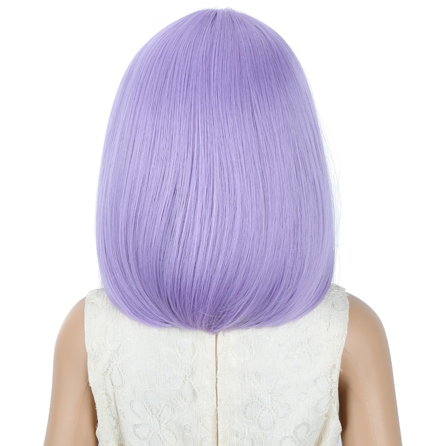 image:imagePATTNIUM Kids Child Ginger Bob Wig Girls Orange Wig Auburn Wigs Cosplay Party Daily Wear Heat Resistant Synthetic WigsLight Purple