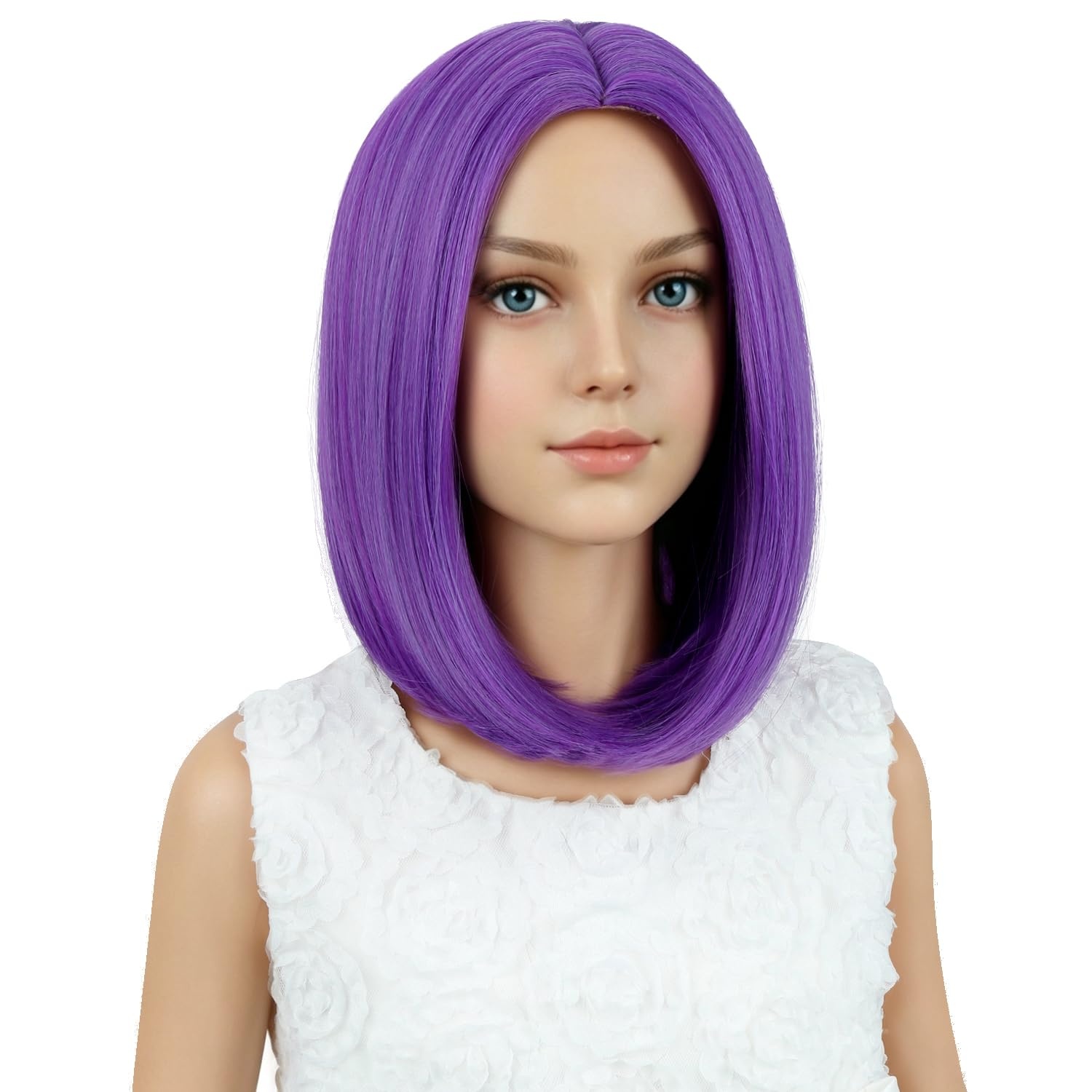 image:imagePATTNIUM Kids Child Ginger Bob Wig Girls Orange Wig Auburn Wigs Cosplay Party Daily Wear Heat Resistant Synthetic WigsPurple