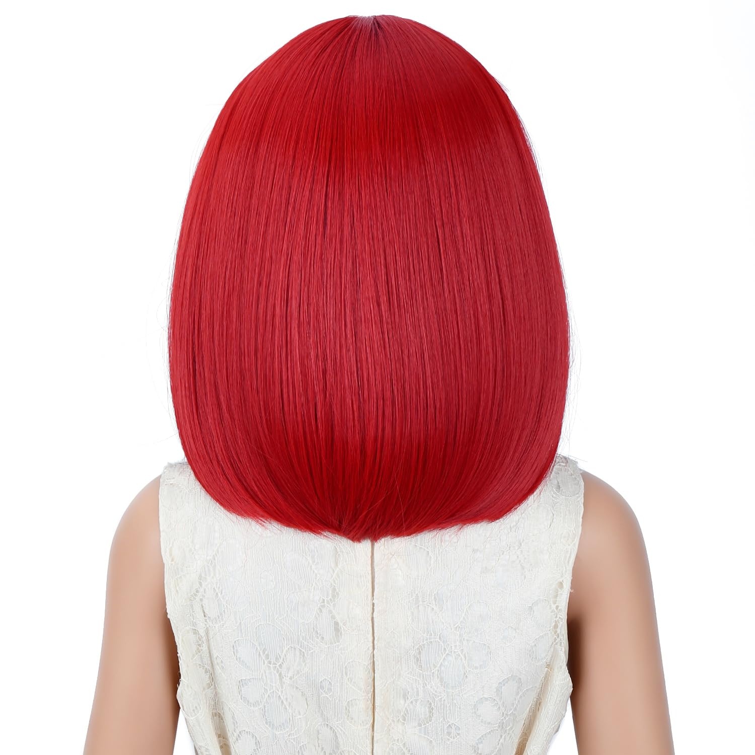 image:imagePATTNIUM Kids Child Ginger Bob Wig Girls Orange Wig Auburn Wigs Cosplay Party Daily Wear Heat Resistant Synthetic WigsRed