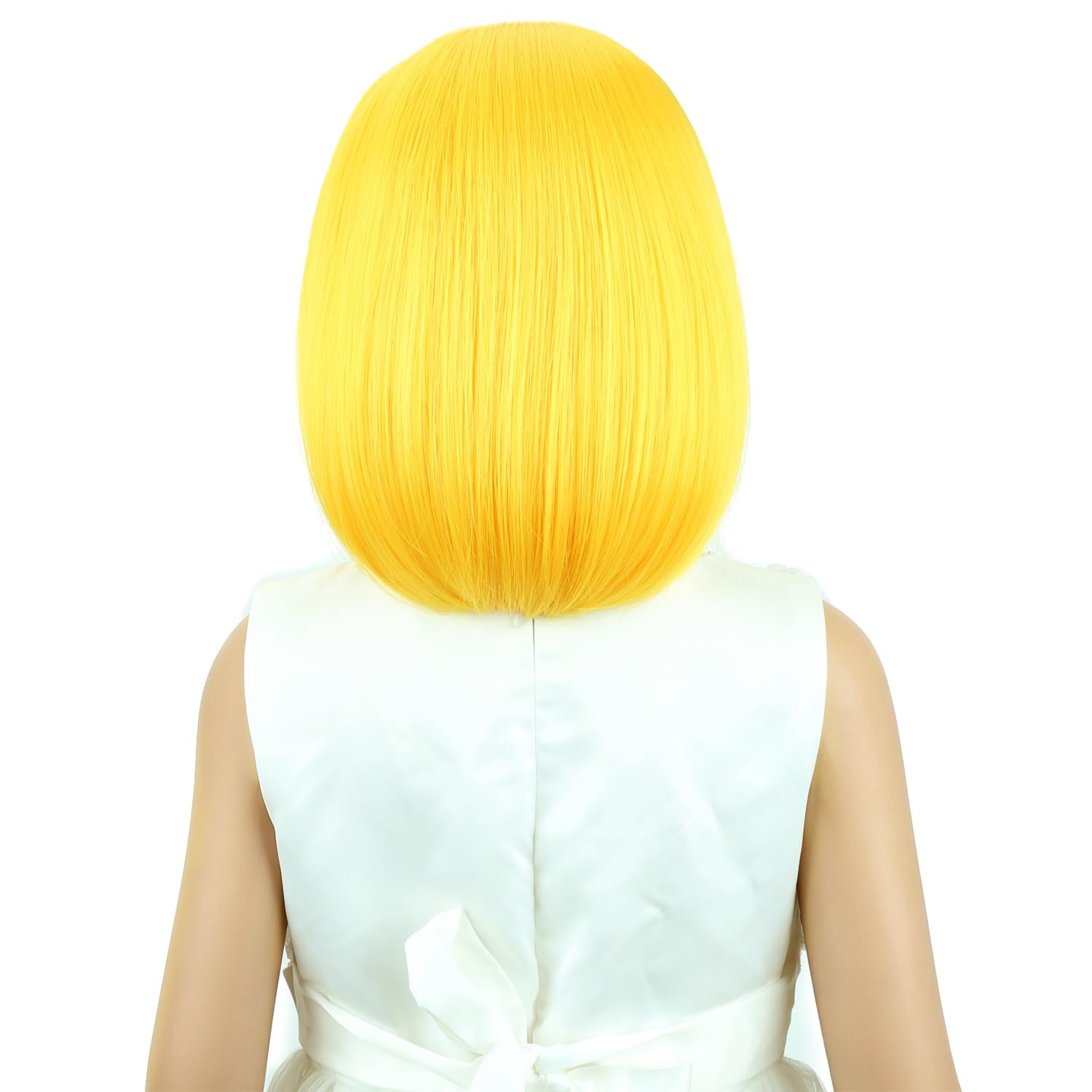 image:imagePATTNIUM Kids Child Ginger Bob Wig Girls Orange Wig Auburn Wigs Cosplay Party Daily Wear Heat Resistant Synthetic WigsYellow
