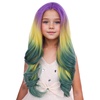 Purple Yellow Green Ombre