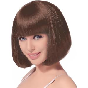 DEGUISE TOI – Perruque carré mi-long Chatain femme – Perruque – Taille Unique – Autres – Accessoires pour déguisement – Synthétique 100% Polyester 100% Polyester – –
