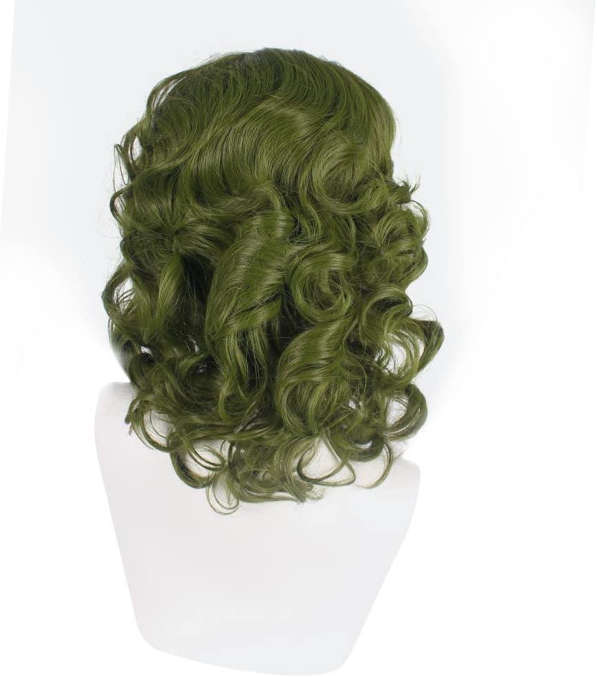imagePORSMEER Perruque brune fonce pour hommes Perruque longue et boucle pour Aquaman Arthur Curry Perruques de fte pour Halloween CosplayVert