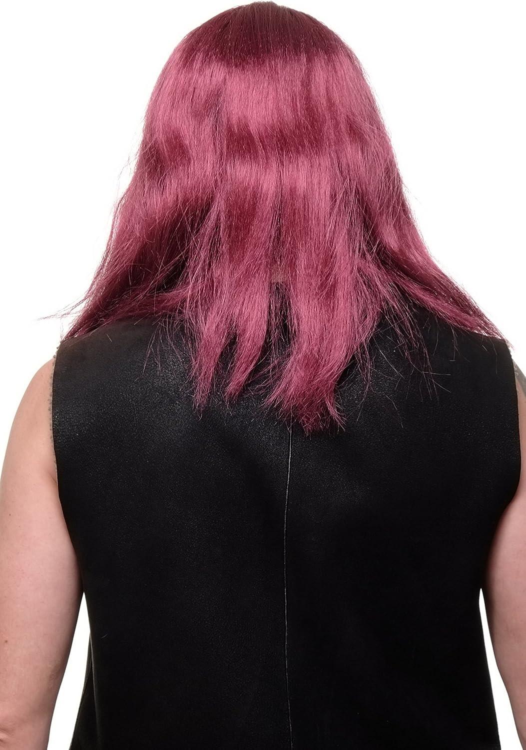 imageWIG ME UP Longue perruque et moustache brunes tresses homme carnaval Viking nain germain RJ033P6rouge P67