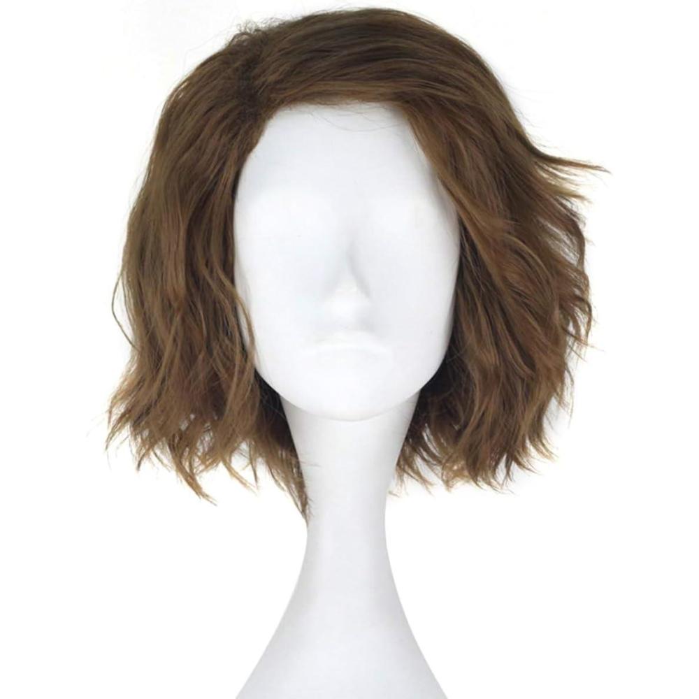 imagePORSMEER Perruque brune fonce pour hommes Perruque longue et boucle pour Aquaman Arthur Curry Perruques de fte pour Halloween Cosplaymarron