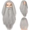Perruques grises et barbes
