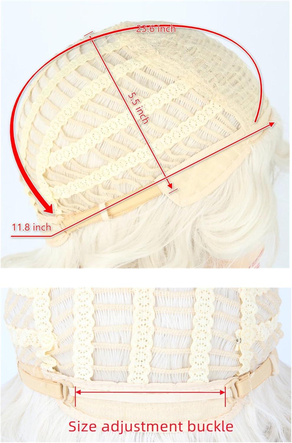 imageTopcosplay Princesse Perruque pour Enfants et Femme Cosplay Perruque Blonde avec une Tresse pour Carnaval Dguisement