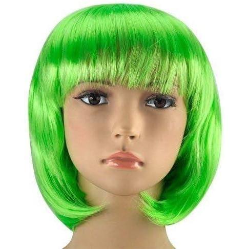 image:imageFEMME COURTE BOB PERRUQUE FTE COSTUME COSPLAY BlondVert