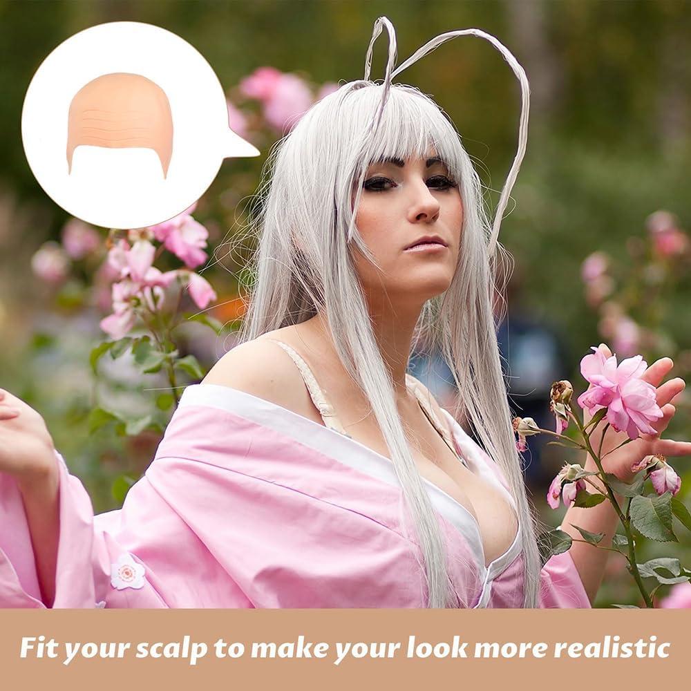 image:imagePerruque Chauve LatexBonnet Chauve en Latex pour MaquillagePerruque Femme Bonnet Chauve Perruques Robe Fantaisie Cosplay Cap Halloween Adultes Hommes Femmes Enfants Vtements Accessoires