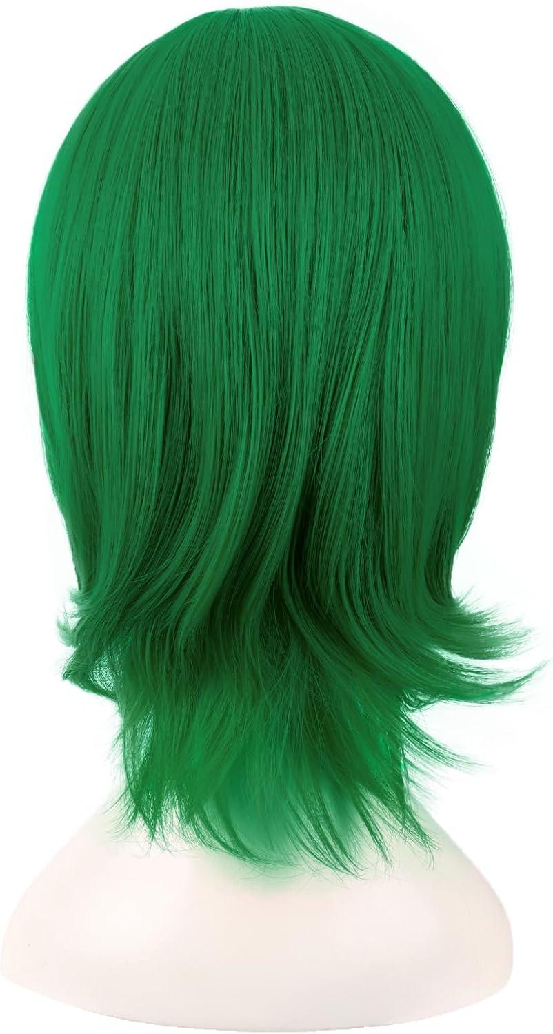 image:imageMapofBeauty 16 Pouces40 cm Synthtique Fibre Shoulder Longueur Cosplay Court Layered Perruques BrunHerbe Vert