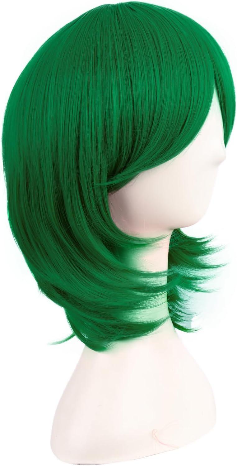 image:imageMapofBeauty 16 Pouces40 cm Synthtique Fibre Shoulder Longueur Cosplay Court Layered Perruques BrunHerbe Vert