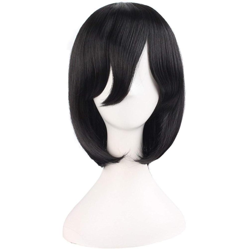 image:imageMapofBeauty 14 Pouce35 cm Court Side Frange Synthtique fibre Cheveux Haut temprature Heat Rsistant Bob Perruques Herbe Vertnoir