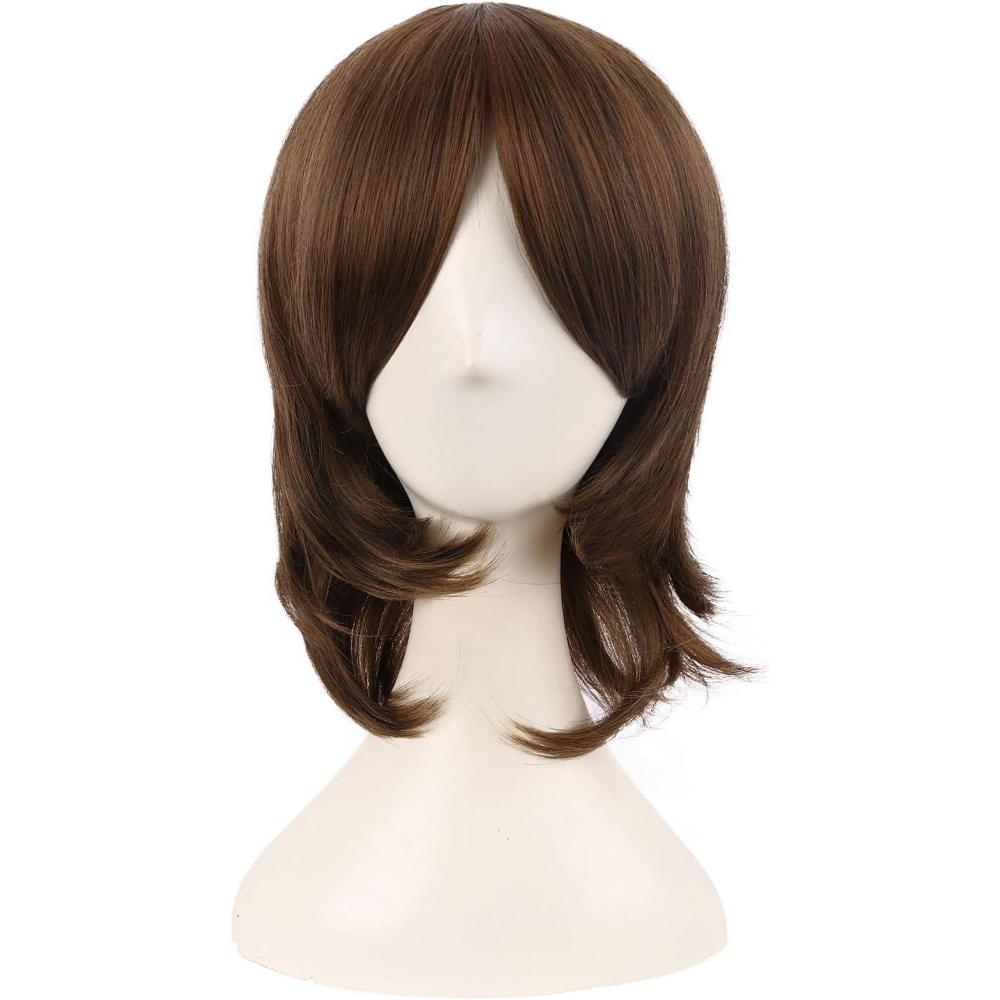 image:imageMapofBeauty 16 Pouces40 cm Synthtique Fibre Shoulder Longueur Cosplay Court Layered Perruques BrunBrun