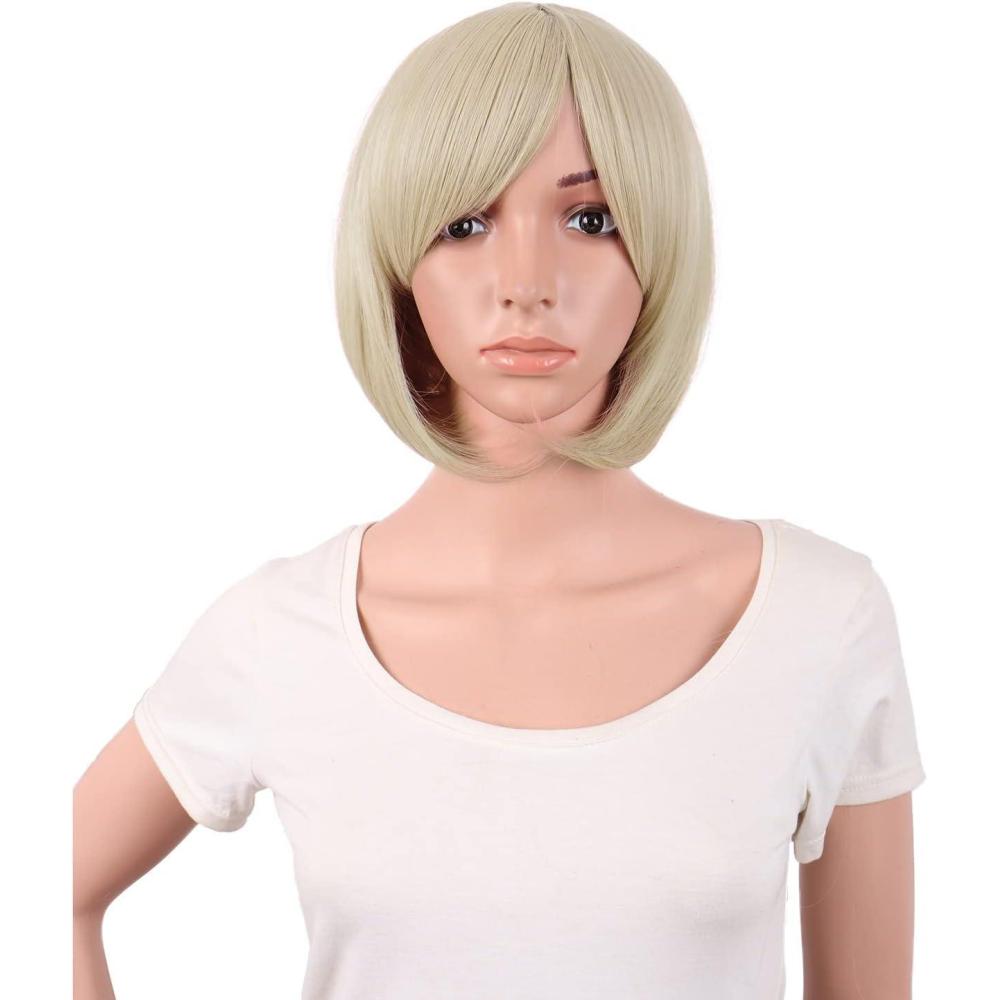 image:imageMapofBeauty 12 Pouce30cm Mode Femmes Courtes Perruque De Vacances Cheveux Raides Sombre BrunBlond