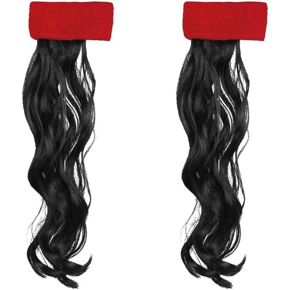 image:imageBoland Bandeau avec cheveux bandeau avec tresse couvrechef pour dguisements de carnaval bandeau de transpiration accessoires pour dguisements