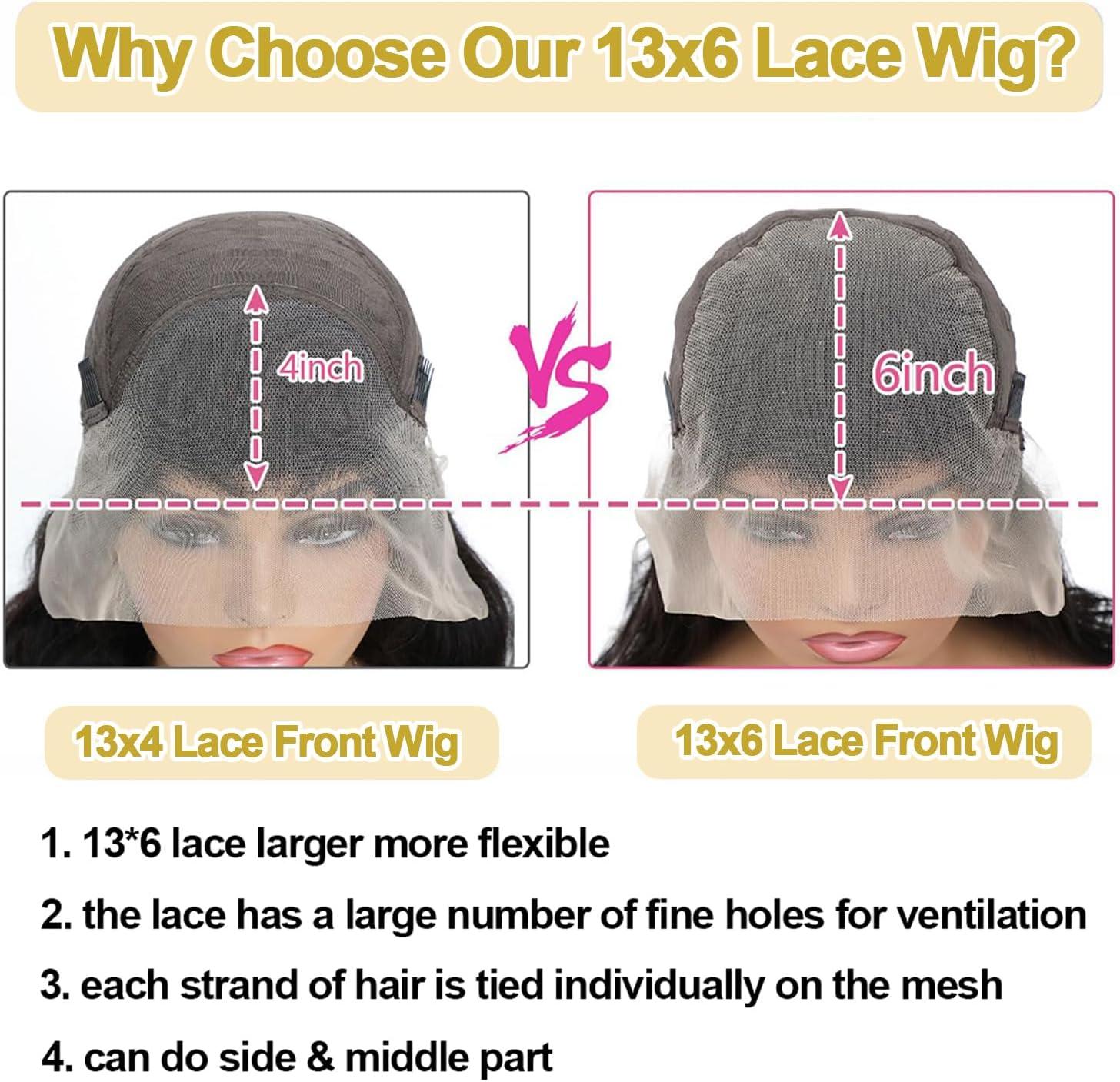 image:imagePerruque Femme Naturelle 13x6 HD Lace Front Wigs Human Hair 20 Pouces180 Density Straight Perruque Cheveux Humain Pre Plucked With Baby Hair Lace Wig Human Hair Natural Color for Black WomenNatural Color